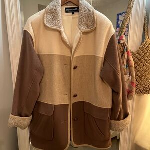 Herman Kay Brown and Cream Coat